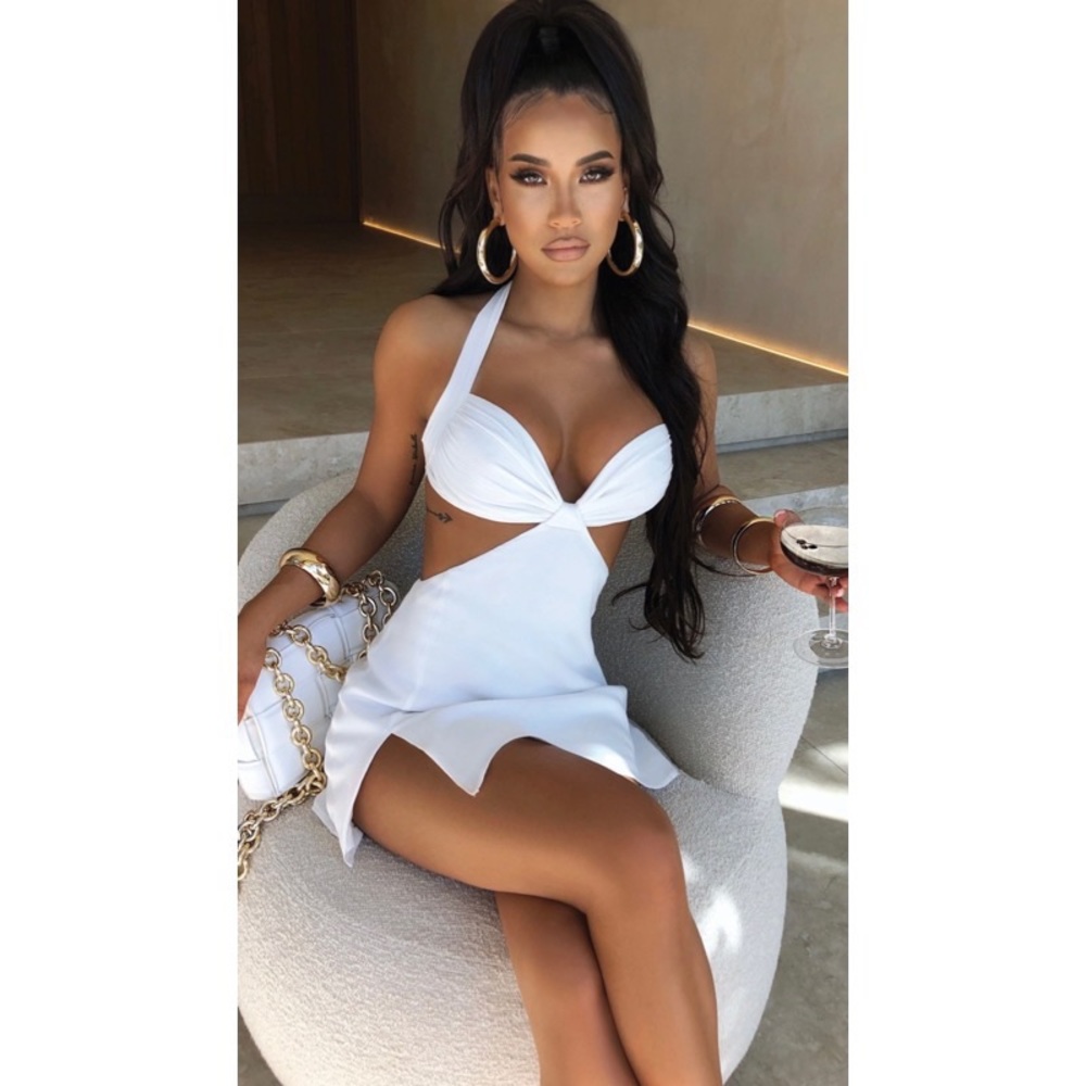 BabyBoo Fashion White Mini Dress
